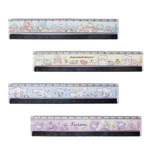 Sanrio 三麗鷗 透明鐵邊直尺