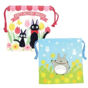 束口袋 S 20x19cm 宮崎駿 龍貓 魔女宅急便 哆啦A夢