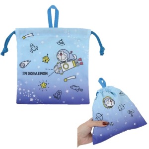 哆啦A夢 束口袋 S 20x19cm