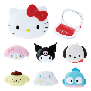 Sanrio 三麗鷗 造型鏡梳組 (大臉款) Kitty 美樂蒂 布丁狗 大耳狗 帕恰狗 酷洛米 人魚漢頓