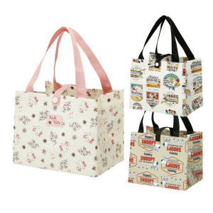 方形不織布手提袋 米奇 Kitty 史努比