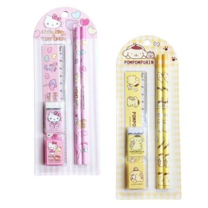 三麗鷗 卡裝文具5入組 Kitty 布丁狗