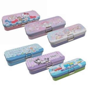 [特價] 三麗鷗 鐵製雙層鉛筆盒 Kitty 美樂蒂 雙子星
