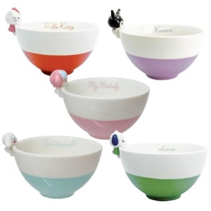 三麗鷗 陶瓷碗 (杯緣子款) Kitty 美樂蒂 酷洛米