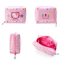 三麗鷗 防潑水方形化妝包 (復古千鳥格) Kitty 美樂蒂 布丁狗_1