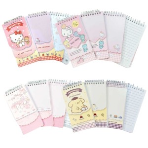 三麗鷗 線圈三層式便條紙 Kitty 布丁狗