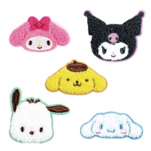 三麗鷗 絨毛造型裝飾貼 (大頭款) 美樂蒂 酷洛米 布丁狗