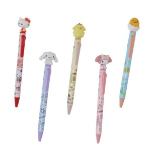 Sanrio 三麗鷗 立體搖頭公仔原子筆 黑色 Kitty 美樂蒂 布丁狗 大耳狗 蛋黃哥