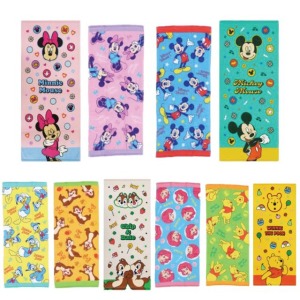Disney 迪士尼 人物滿版長毛巾(約34x80cm) 米奇 米妮 唐老鴨 維尼 奇奇蒂蒂 小美人魚