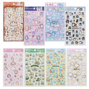 Sanrio 三麗鷗 貼紙 大集合 大眼蛙 酷企鵝 人魚漢頓 兔媽媽 小麥粉 山姆企鵝