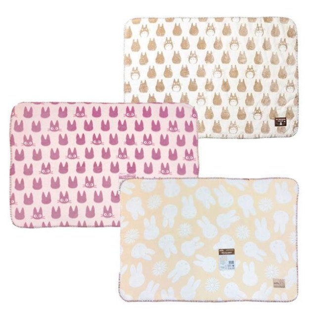 宮崎駿 Miffy 單人披肩毛毯 蛋白石加工 70x100cm