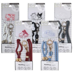 Sanrio 三麗鷗 手機繩扣環組 (朋友款) Kitty 美樂蒂 酷洛米 布丁狗 大耳狗