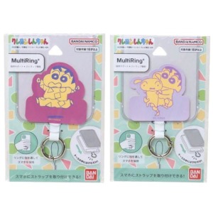 蠟筆小新 手機繩扣環 (綠紫色款)