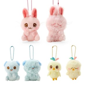 三麗鷗 蓬鬆小動物 絨毛玩偶吊飾2入組 (角色款) 櫻 小太郎 艾麗卡
