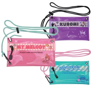 Sanrio 三麗鷗 透明斜背手機包 (快樂生活) 美樂蒂 酷洛米 人魚漢頓