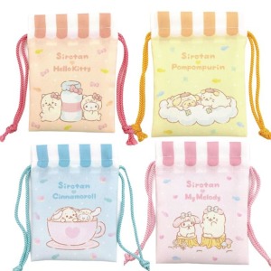 Sanrio x Sirotan 迷你束口袋 Kitty 美樂蒂 布丁狗 大耳狗