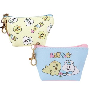 可哀想に んぽちゃむ 內褲兔 皮質船形零錢包