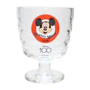 Disney 迪士尼 100週年 米奇玻璃矮腳杯 200ml