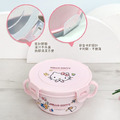 [特價] Sanrio 三麗鷗 不鏽鋼雙耳隔熱碗 Kitty 布丁狗_3
