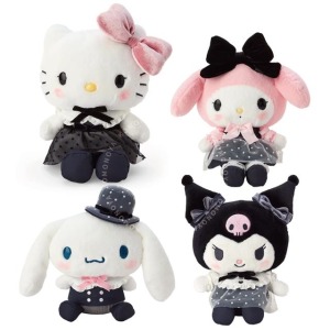 三麗鷗 絨毛玩偶娃娃 (天鵝絨派對) Kitty 美樂蒂 酷洛米