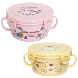 [特價] Sanrio 三麗鷗 不鏽鋼雙耳隔熱碗 Kitty 布丁狗