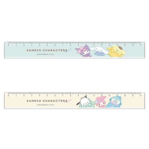 Sanrio 三麗鷗 17cm 半透明塑膠直尺 (帽T款) 大集合