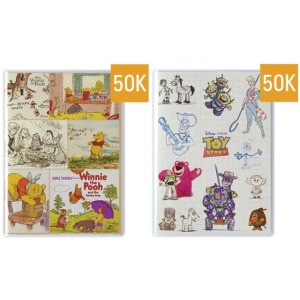 Disney 迪士尼 50K 定頁筆記本 維尼 玩具總動員