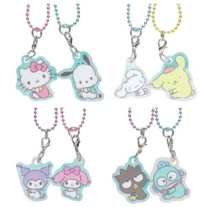 Sanrio 三麗鷗 壓克力雙吊飾 (彎腰款) Kitty 美樂蒂 酷洛米 布丁狗 大耳狗 帕帢狗