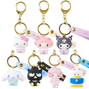 三麗鷗 立體矽膠造型鑰匙圈 (嬰兒 角色大賞) Kitty 大耳狗 酷洛米