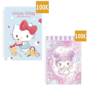 Sanrio 三麗鷗 100K線圈筆記本 (角色款) Kitty 酷洛米
