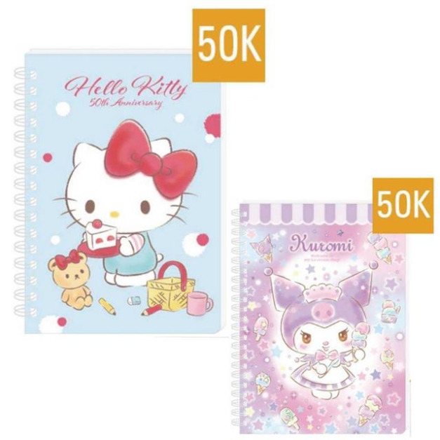 Sanrio 三麗鷗 50K線圈筆記本 (角色款) Kitty 酷洛米