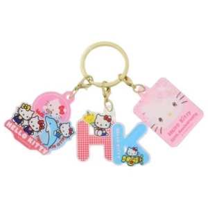 Hello Kitty 50週年 三連鑰匙圈