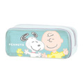 前格透明皮質拉鍊筆袋 史努比 湯姆貓與傑利鼠_1