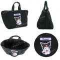 特價 Sanrio 三麗鷗 羊羔毛船型手提便當袋 (帽T款) Kitty 酷洛米 帕恰狗_5