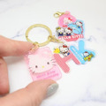 Hello Kitty 50週年 三連鑰匙圈_1