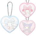 Sanrio 三麗鷗 皮質姓名鑰匙圈 (愛心款) 美樂蒂 酷洛米 大耳狗