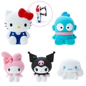 三麗鷗 立體矽膠造型手機架 (坐姿款) Kitty 酷洛米 人魚漢頓