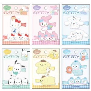 Sanrio 三麗鷗 造型瀏海夾2入組 (與小夥伴) Kitty 美樂蒂 布丁狗 大耳狗