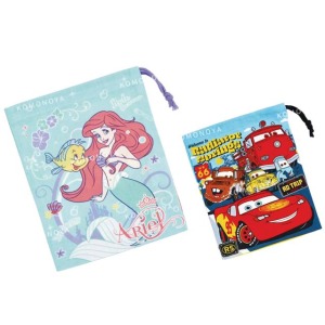 Disney 迪士尼 棉質束口袋 (角色款) 小美人魚 CARS
