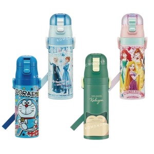Skater 兒童不鏽鋼水壺 附背帶 470ml (角色款) 冰雪奇緣 公主 寶可夢