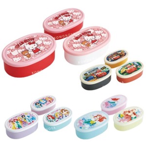 Skater 保鮮盒 3入組 (角色款) kitty 小美人魚 公主 cars