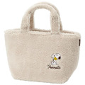 史努比 絨毛保冷保溫便當袋 (米色款)