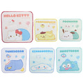 Sanrio 三麗鷗 棉質手帕 20x20cm (胖胖趴姿款) Kitty 布丁狗 大耳狗 人魚漢頓