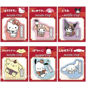 Sanrio 三麗鷗 壓克力造型文具夾 (日本職業百科全書) Kitty 美樂蒂 酷洛米