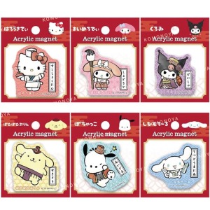 Sanrio 三麗鷗 壓克力造型磁鐵 (日本職業百科全書) Kitty 美樂蒂 酷洛米