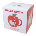 Hello Kitty 蘋果 造型陶瓷馬克杯附蓋 330ml (50週年系列)_2