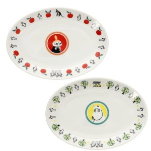 Moomin 嚕嚕米 陶瓷餃子橢圓盤 (角色花邊款)