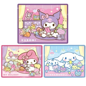 三麗鷗 絨布方形腳踏墊 (房間款) 酷洛米 大耳狗 美樂蒂