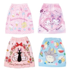 兒童棉質浴裙 (角色款) 三麗鷗大集合 美樂蒂&酷洛米 龍貓 魔女宅急便
