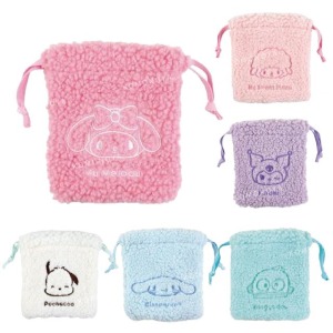 Sanrio 三麗鷗 羊羔毛束口袋 (大頭款) 酷洛米 大耳狗 人魚漢頓